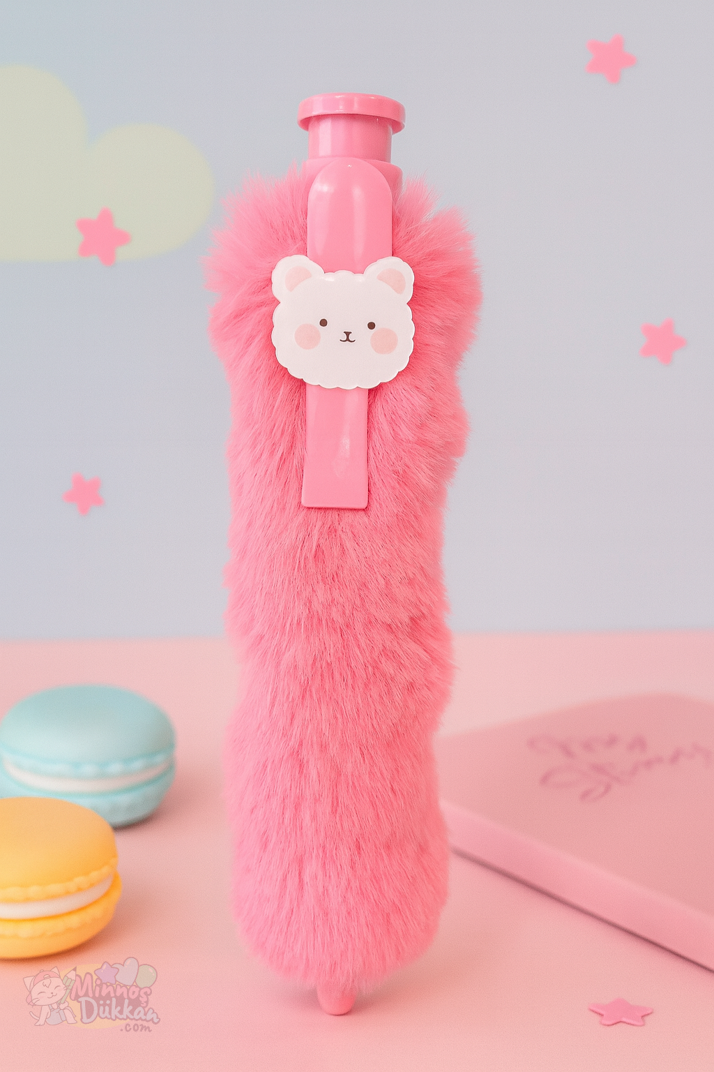 Dev Peluş Tükenmez Kalem - Pembe Tavşan