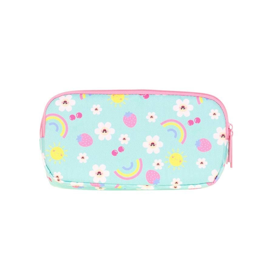 Kaukko Kids Love 3 Bölmeli Kalem Çantası - Cute Face Daisy