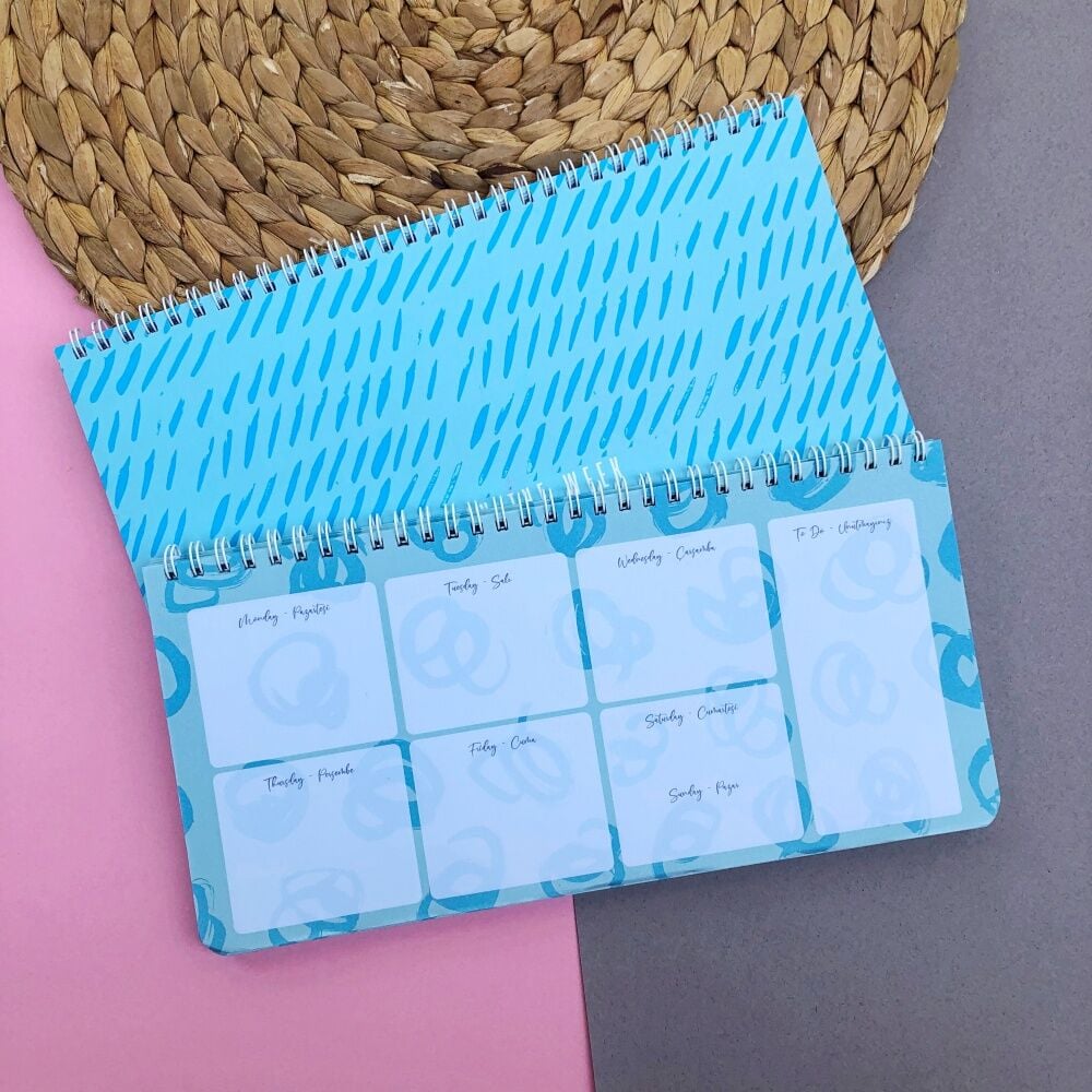 Plan The Week Üstten Spiralli 54 Yaprak Haftalık Planlayıcı