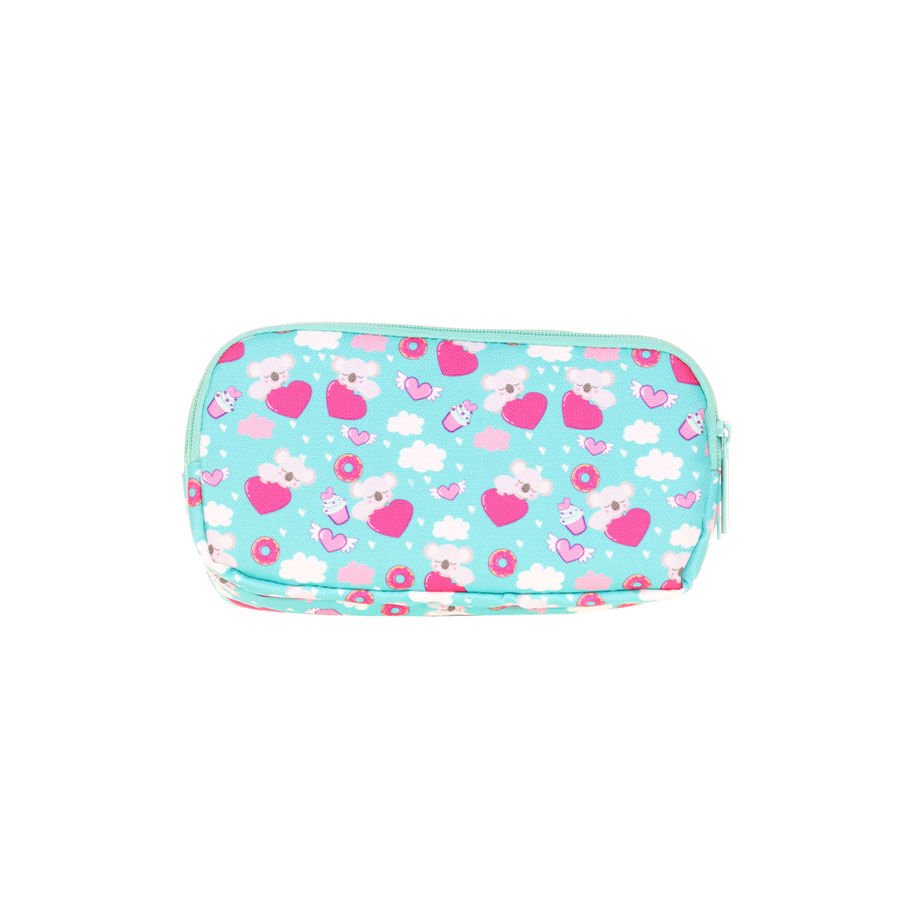 Kaukko Kids Love 3 Bölmeli Kalem Çantası - Cute Face Koala