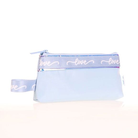 Kaukko Mirror Baggy Kalem Çantası - Mavi