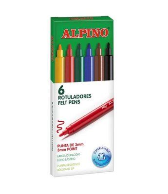 Alpino Keçeli Kalem 6'lı