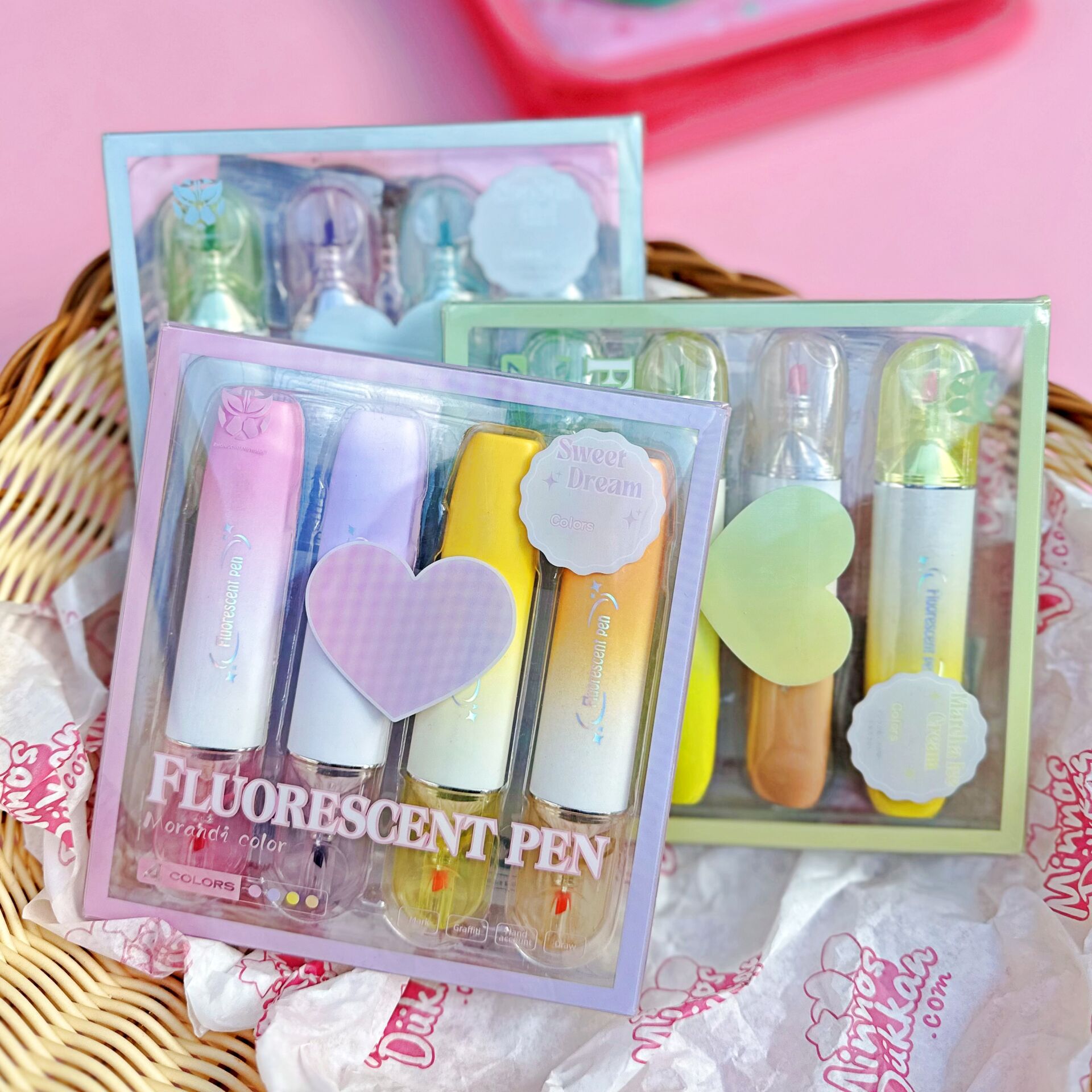 Morandi Color Fosforlu Kalem - 4lü Set