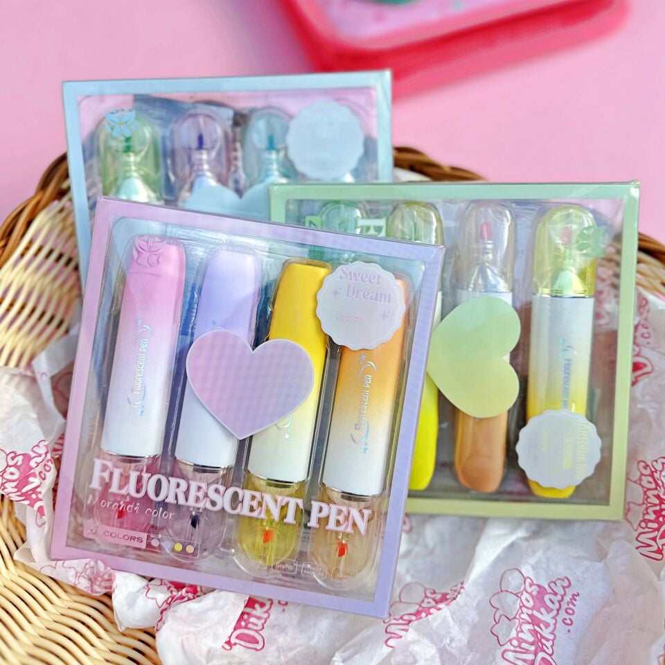 Morandi Color Fosforlu Kalem - 4lü Set