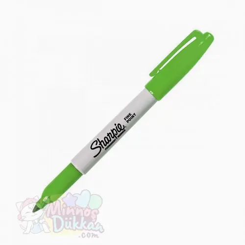 Sharpie Marker Tekli Açık Yeşil