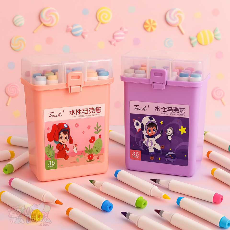 Touch Marker Çift Taraflı Kalem Set 36 Renk