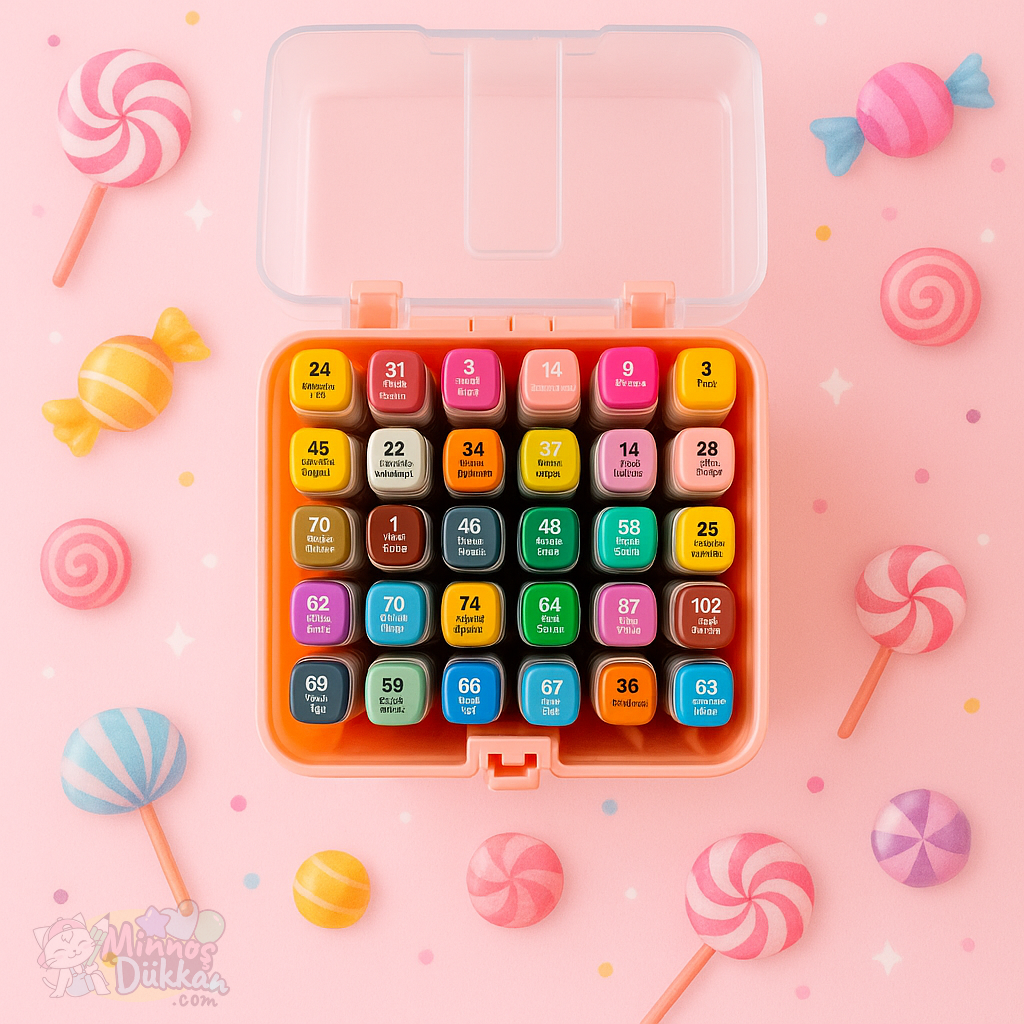 Touch Marker Çift Taraflı Kalem Set 36 Renk