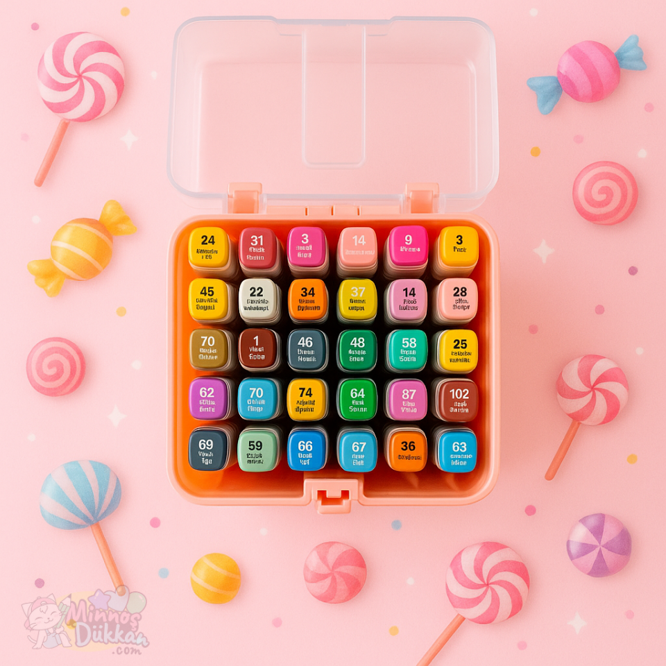 Touch Marker Çift Taraflı Kalem Set 36 Renk