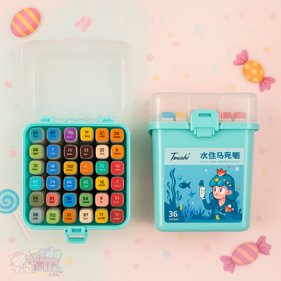 Touch Marker Çift Taraflı Kalem Set 36 Renk