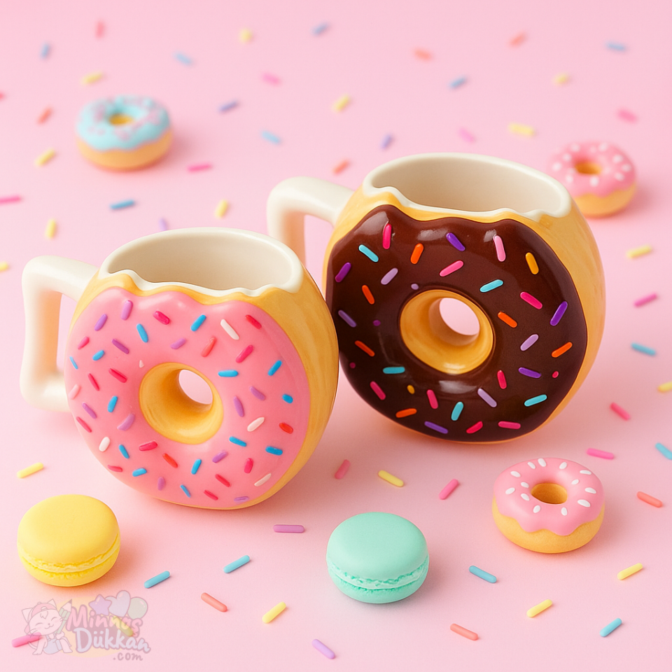 Donut Porselen Kupa Bardak