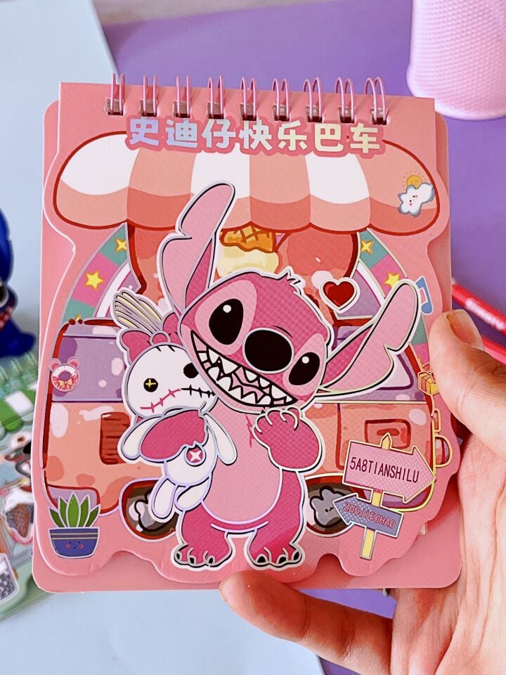 Kawai Üstten Spiral Sticker Defteri