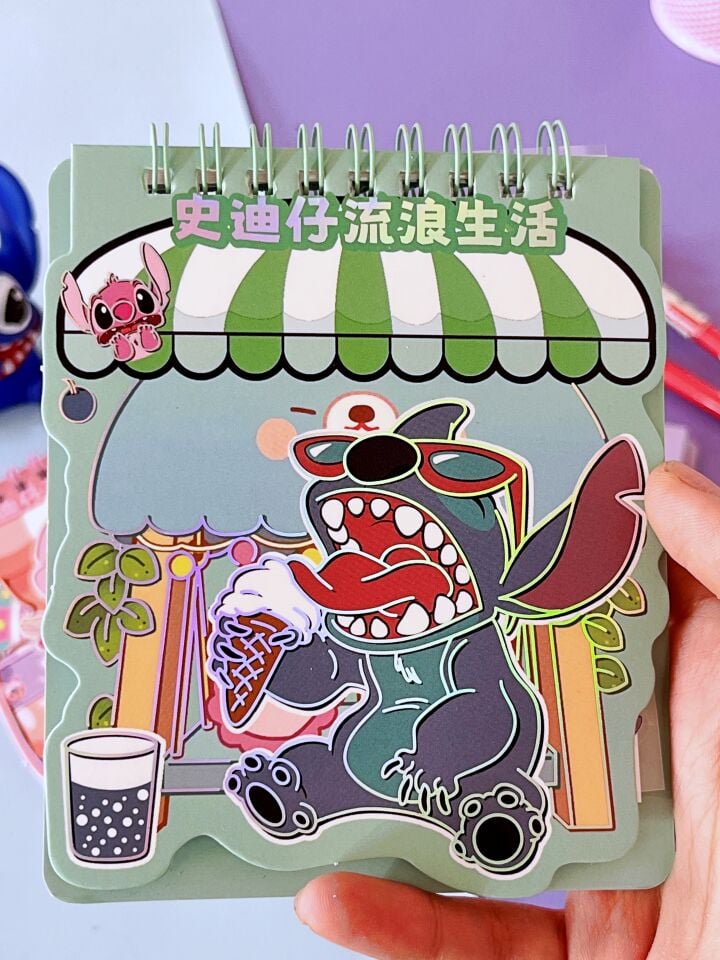 Kawai Üstten Spiral Sticker Defteri