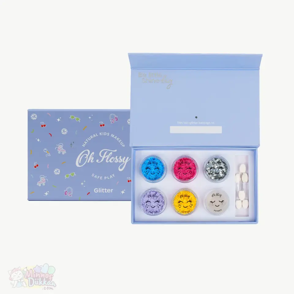 Oh Flossy Çocuk Doğal Yüz Boyama Seti - Glitter