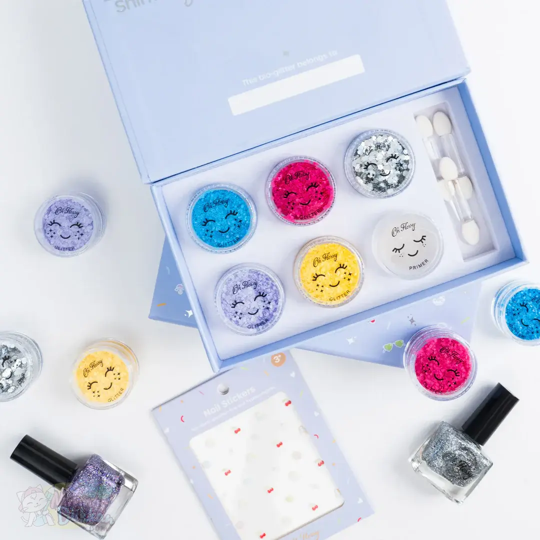 Oh Flossy Çocuk Doğal Yüz Boyama Seti - Glitter