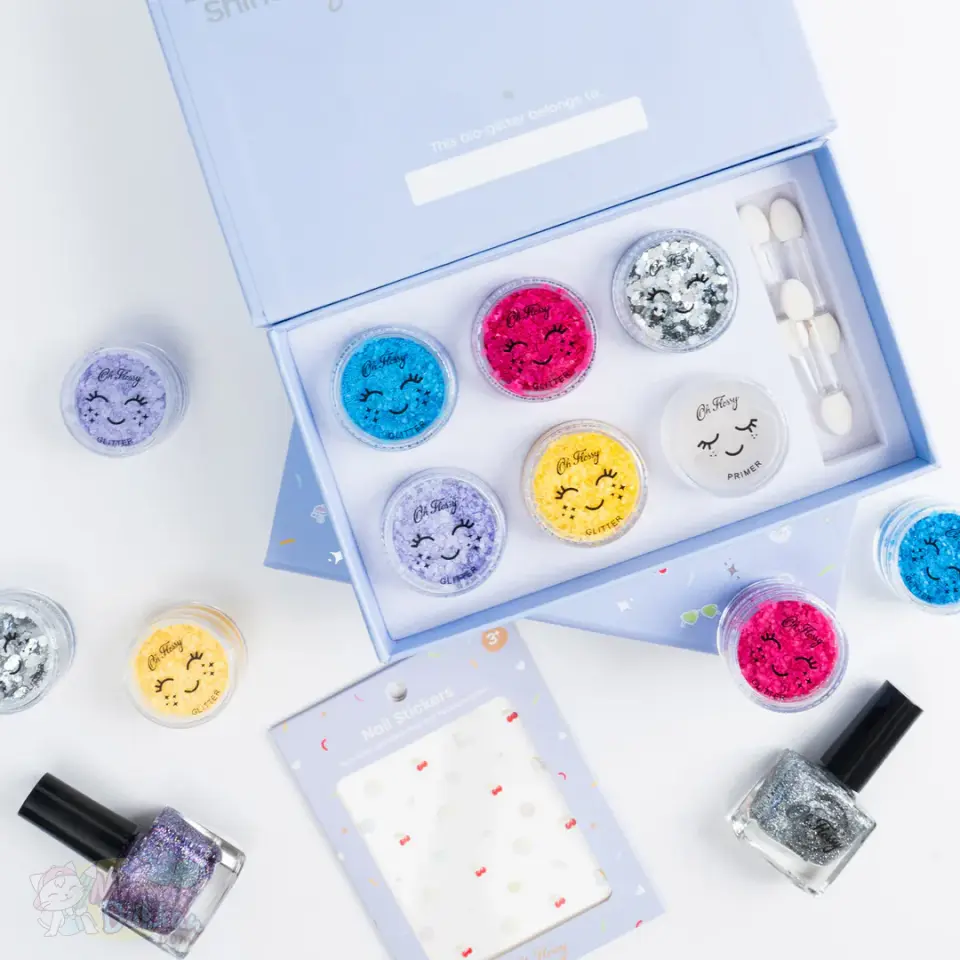 Oh Flossy Çocuk Doğal Yüz Boyama Seti - Glitter