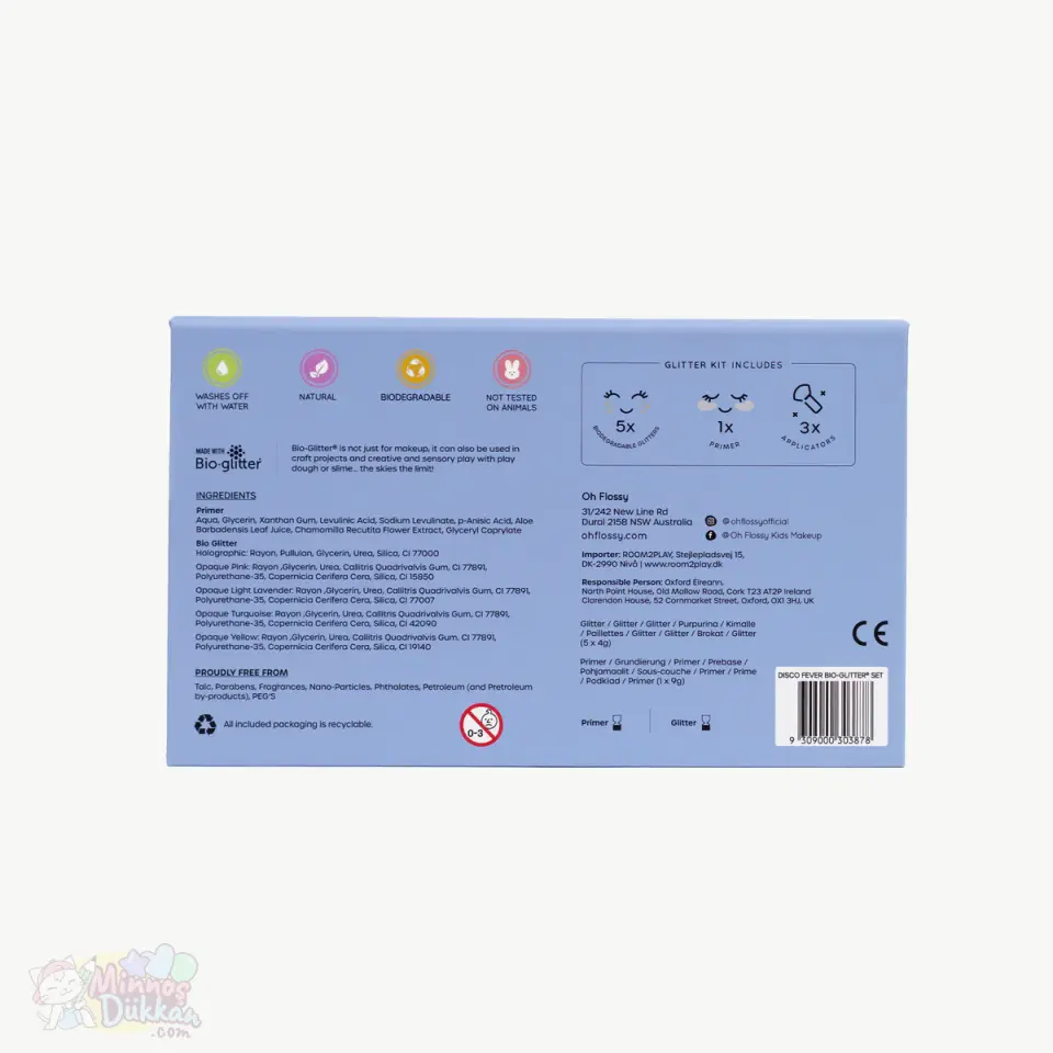 Oh Flossy Çocuk Doğal Yüz Boyama Seti - Glitter