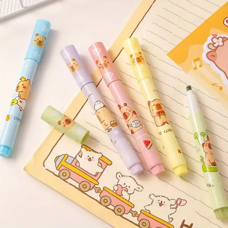 Capybara 6lı Fosforlu Kalem