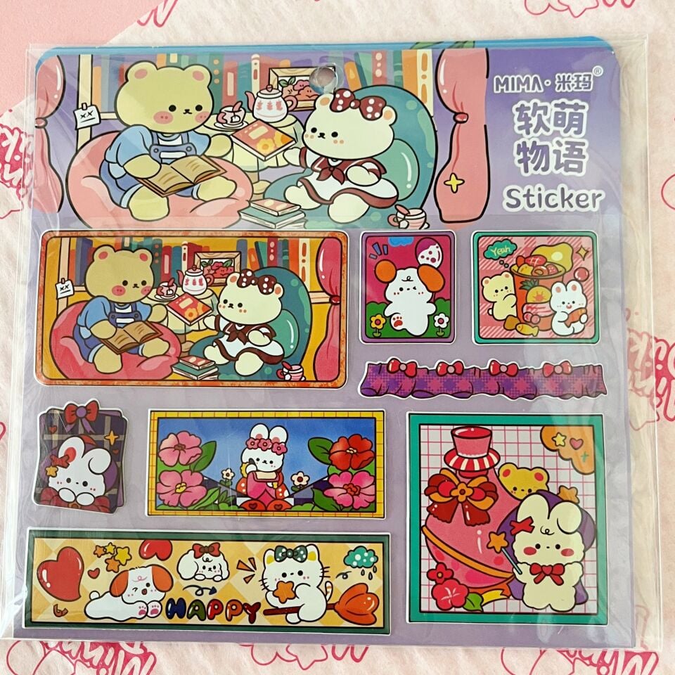 Kawaii Friends Askılı Sticker