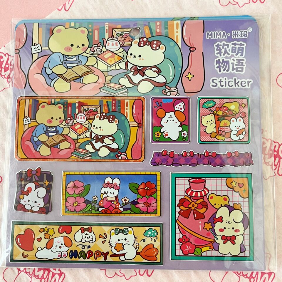 Kawaii Friends Askılı Sticker