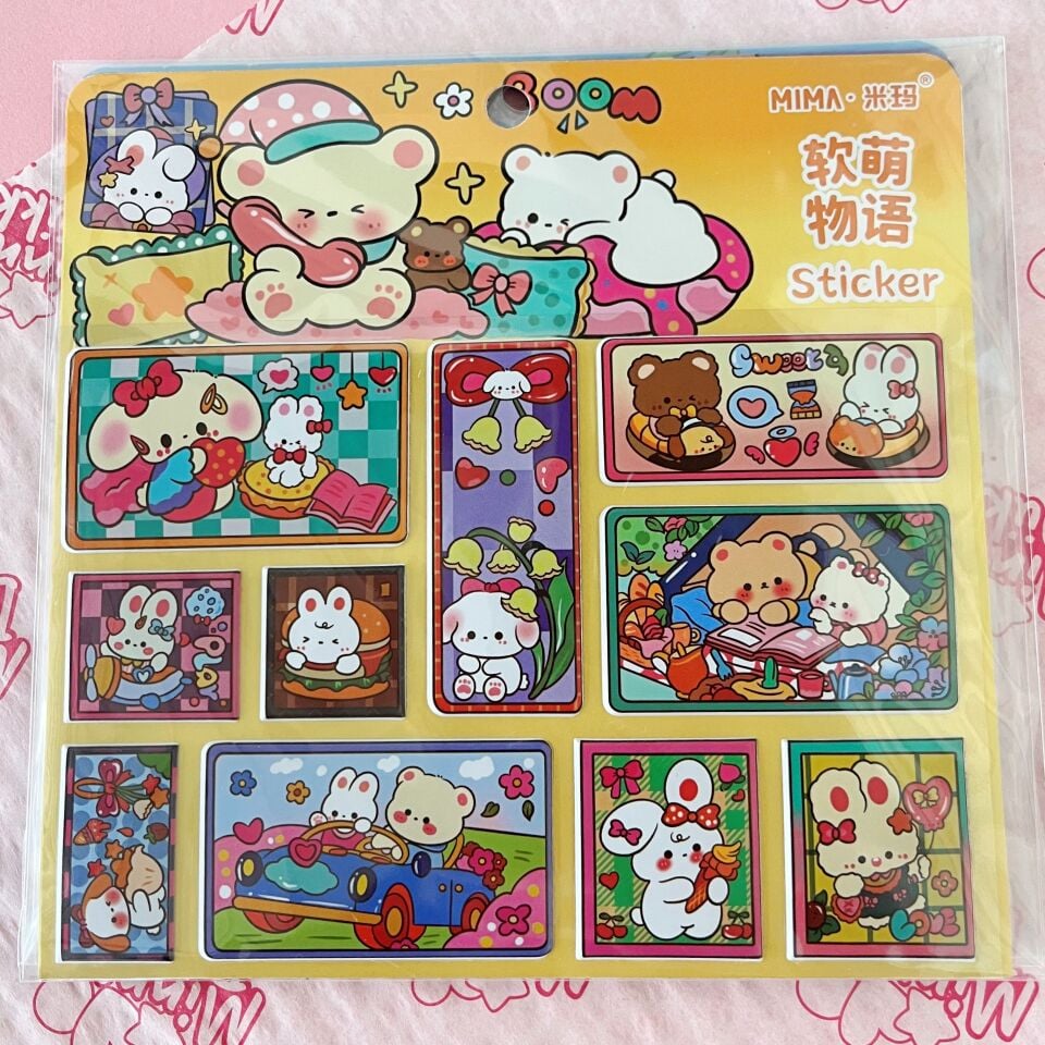 Kawaii Friends Askılı Sticker