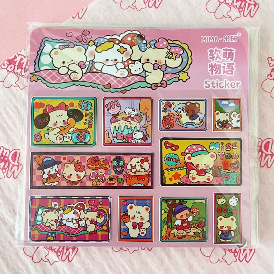Kawaii Friends Askılı Sticker