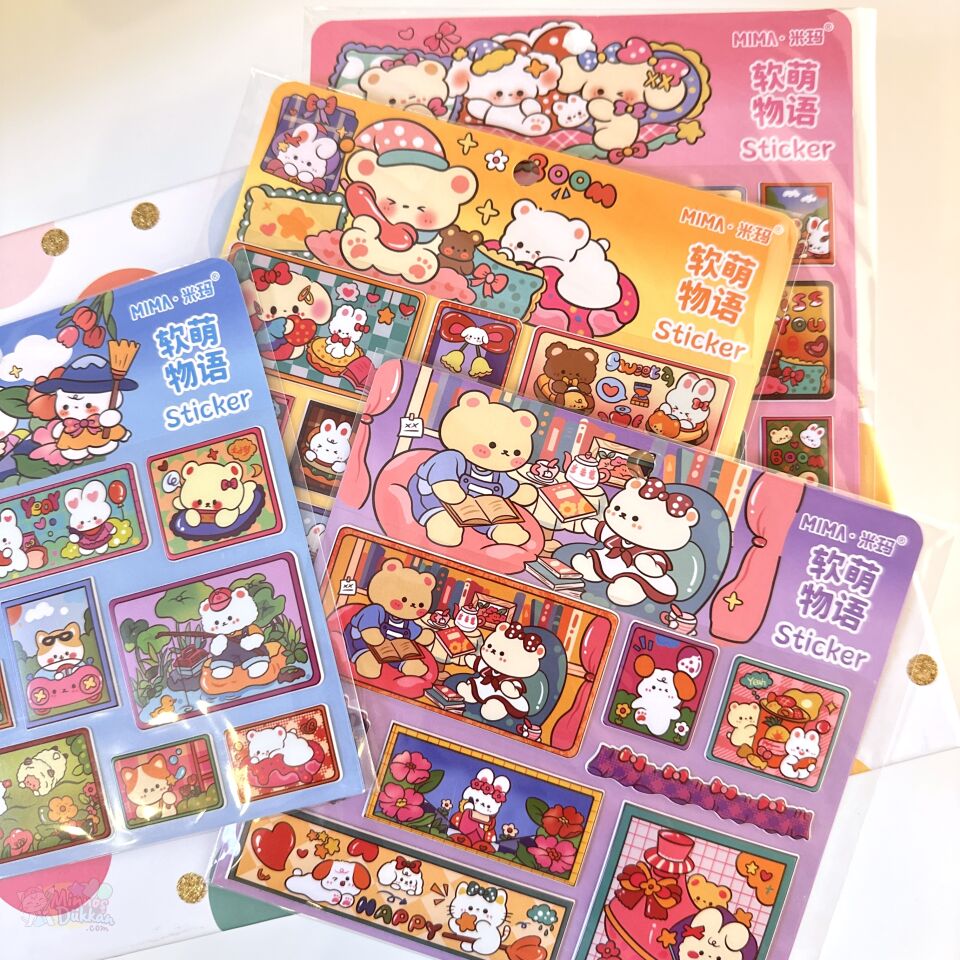 Kawaii Friends Askılı Sticker