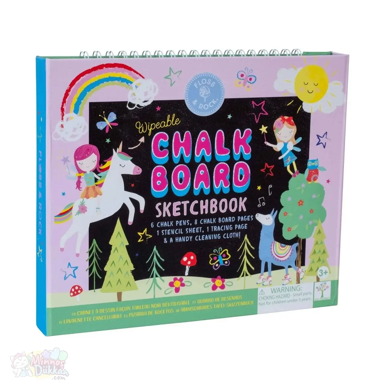 Floss Rock Chalk Board Eskiz Kitabı - Rainbow Fairy