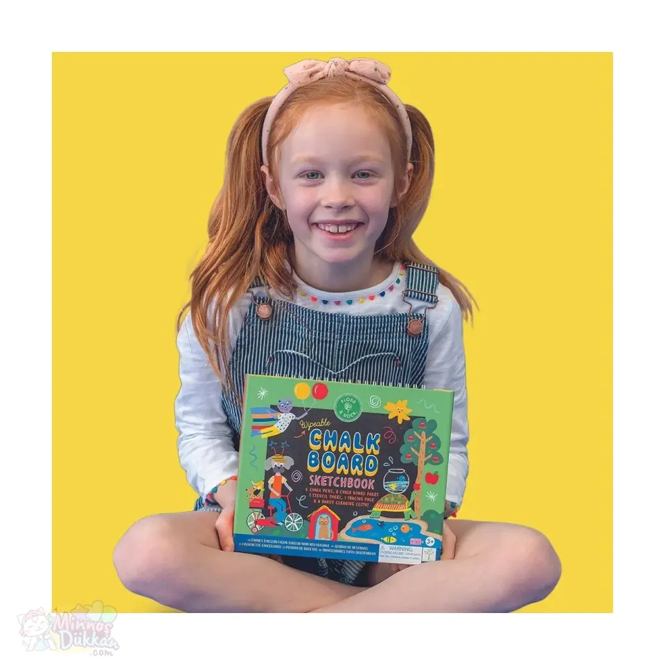 Floss Rock Chalk Board Eskiz Kitabı - Rainbow Fairy