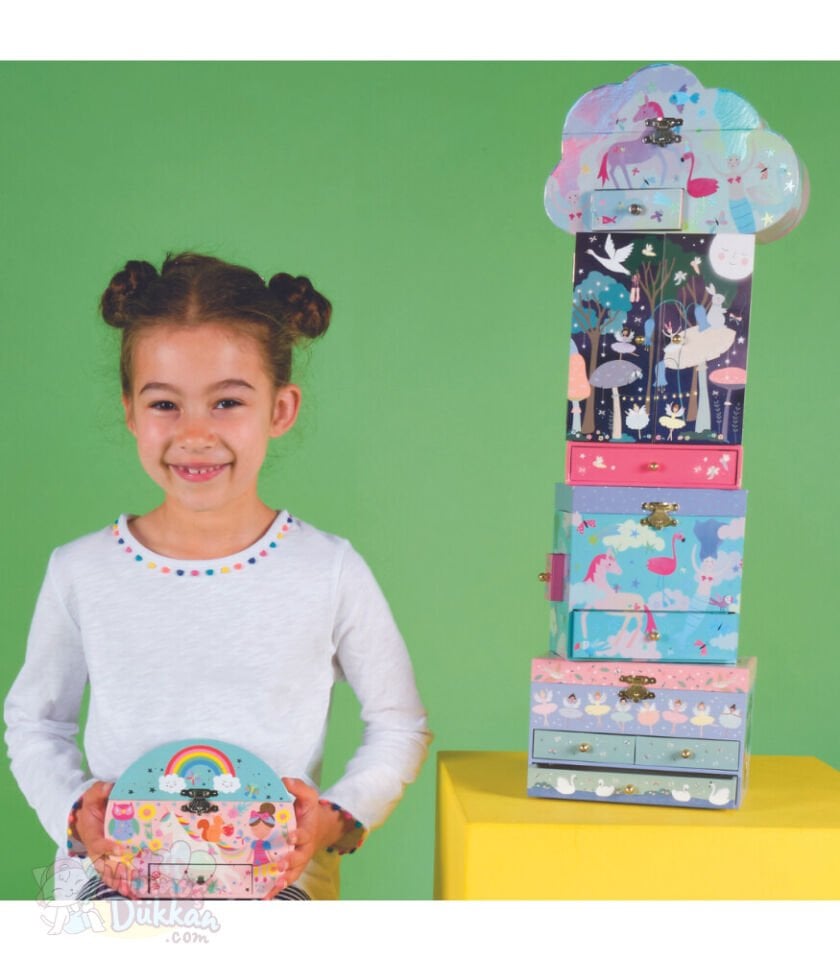 Floss Rock Müzikli Mücevher Kutusu - Rainbow Fairy