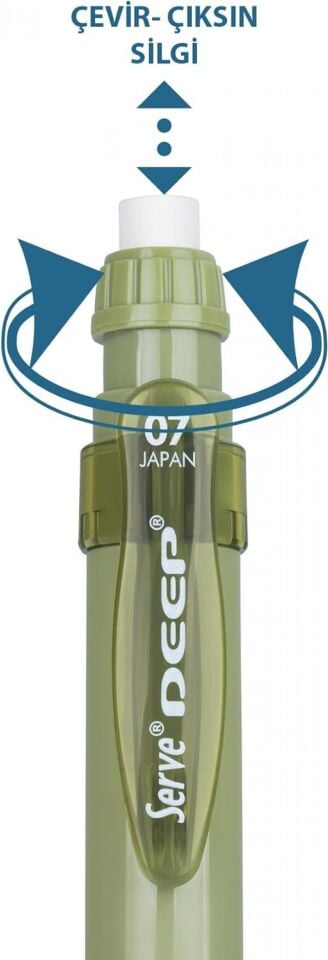 Serve Deep Toprak Serisi 0.7 Uçlu Kalem - Yaprak Yeşili