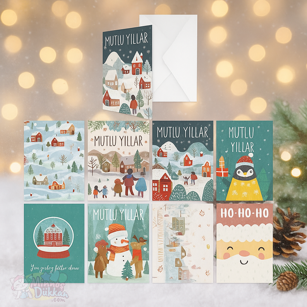 Yılbaşı Zarflı Kartpostal