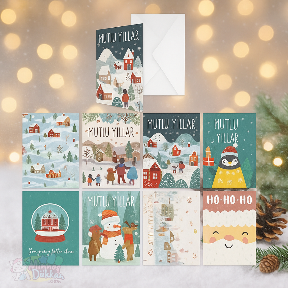 Yılbaşı Zarflı Kartpostal