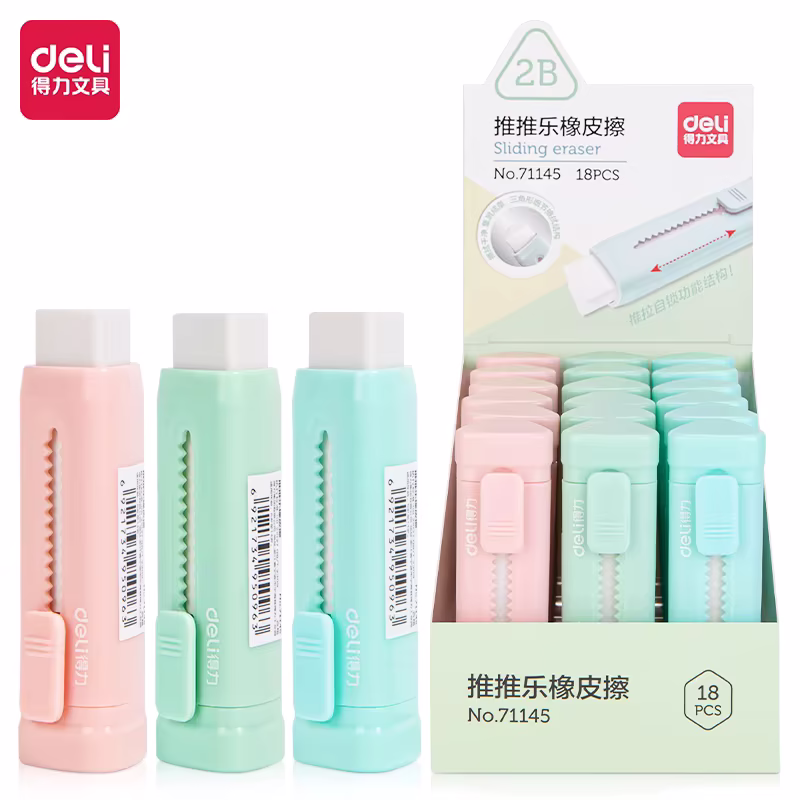 Deli Üçgen Sustalı Silgi