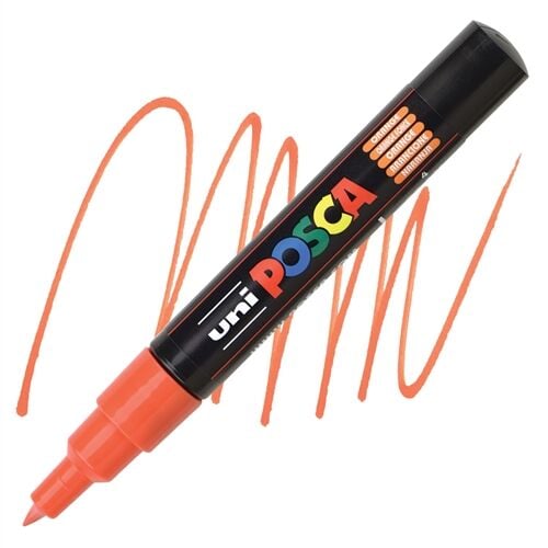 Uni Posca Su Bazlı Poster Markörü 0.7 Turuncu