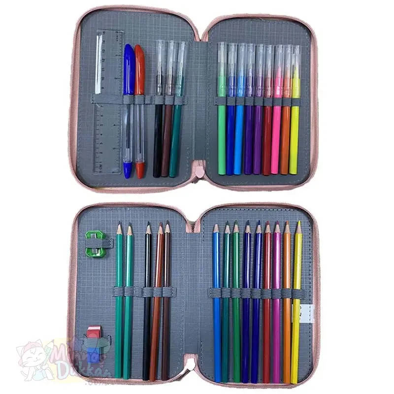 Sazio Girl Power İki Katlı İçi Dolu Kalemkutu