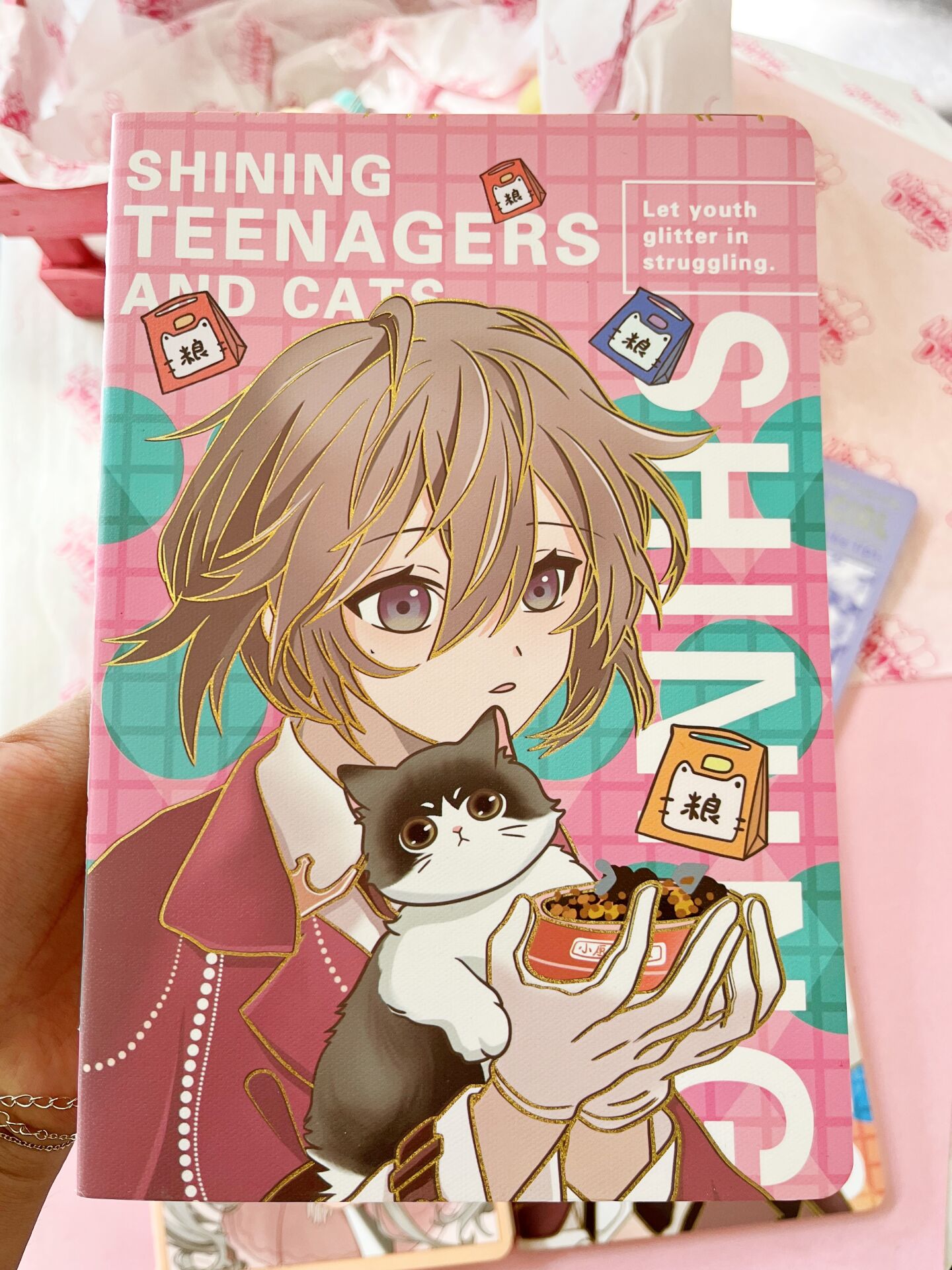 Anime Girl Çizgili Defter