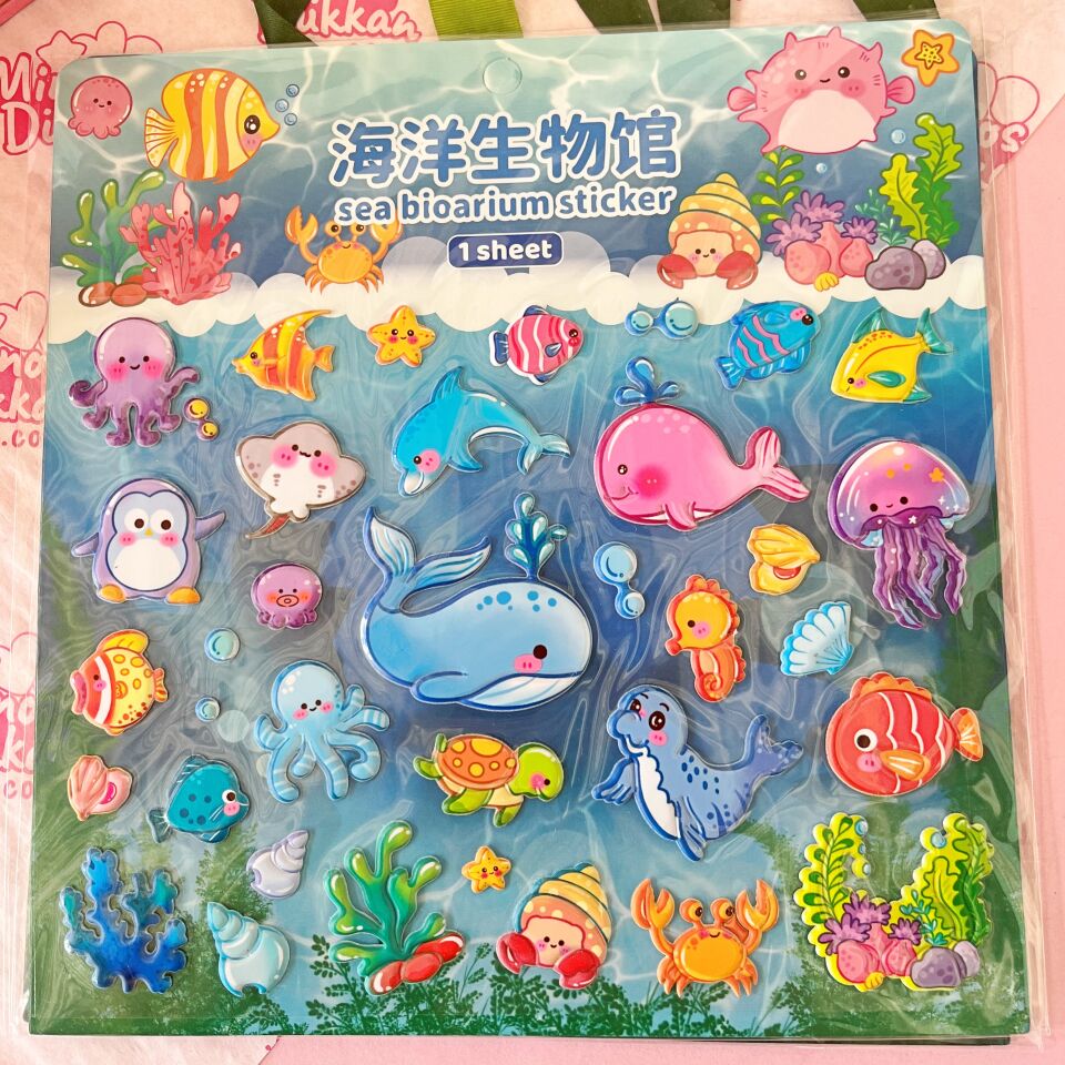 Deniz Canlıları Askılı Sticker