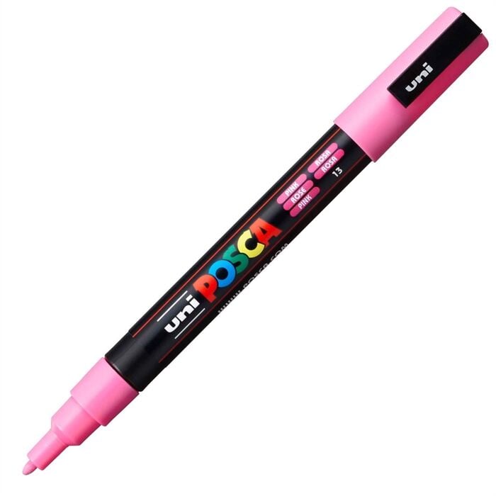 Uni Posca Su Bazlı Poster Markörü (0.9-1.3) Pembe