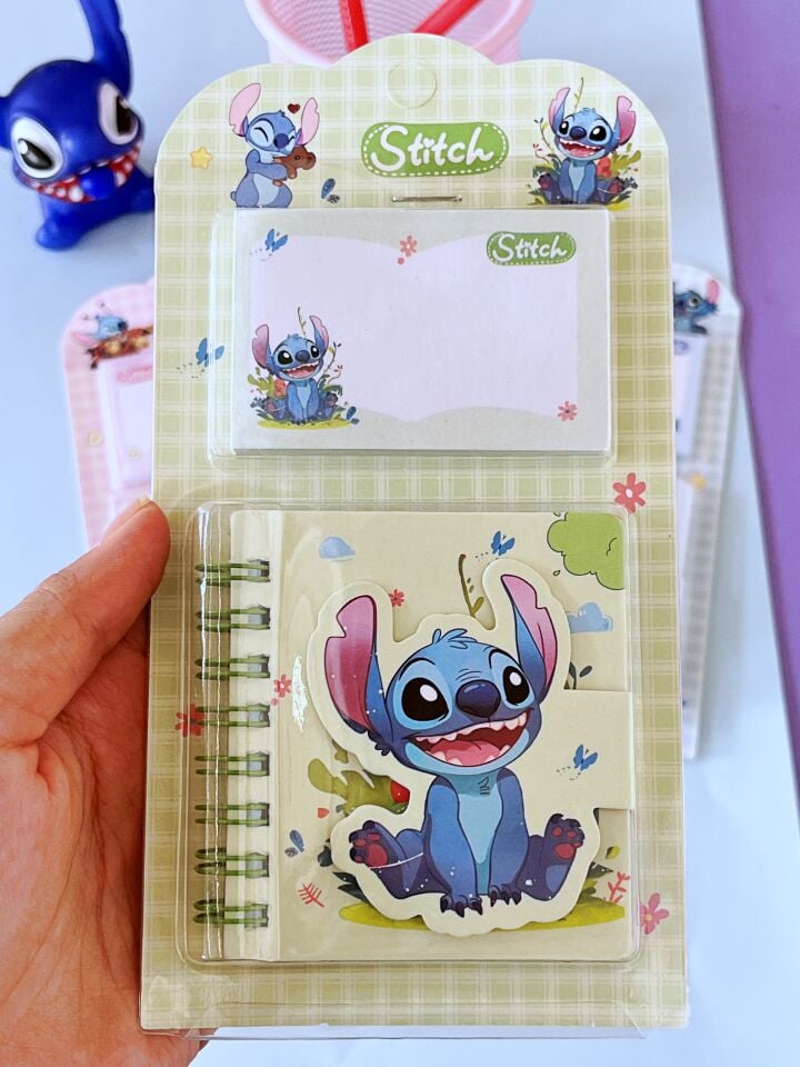 Kuromi Stitch İkili Not Defteri Postit Seti