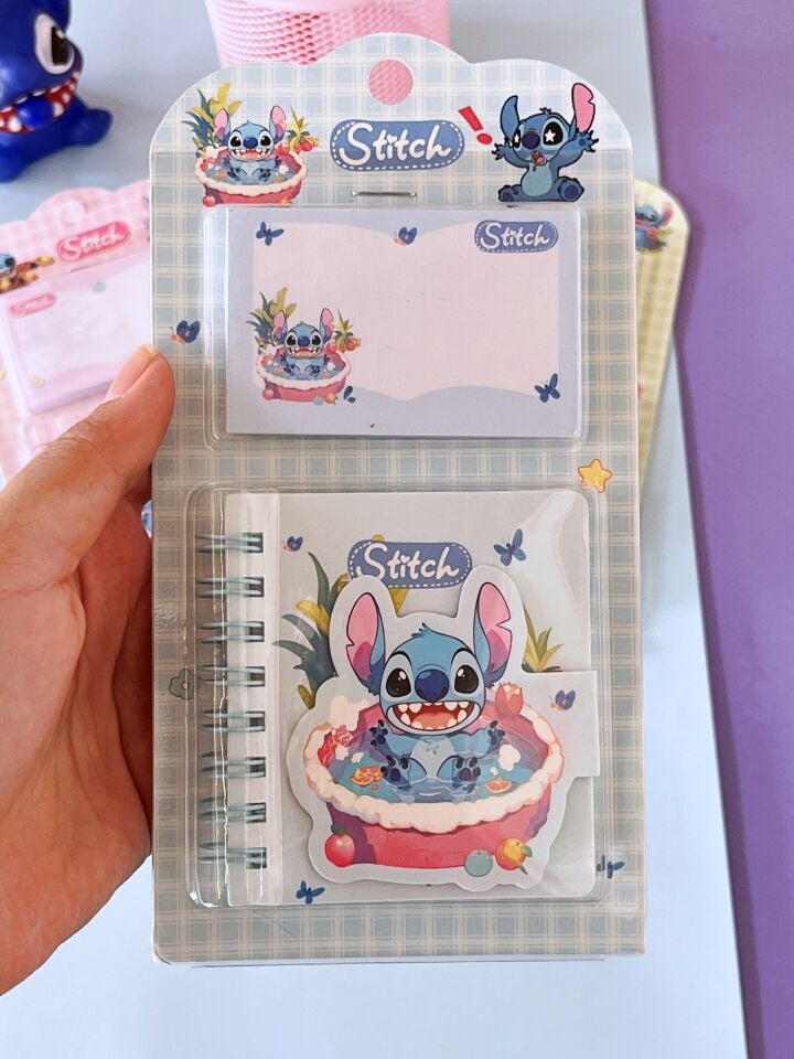 Kuromi Stitch İkili Not Defteri Postit Seti