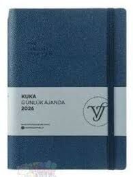 Vj Kuka Günlük Ajanda 2026 - A5 - 416 Sayfa - Lacivert