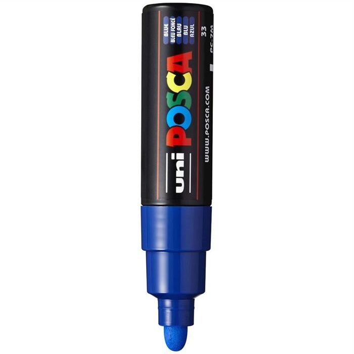 Uni Posca Su Bazlı Poster Markörü (4.5-5.5) Mavi
