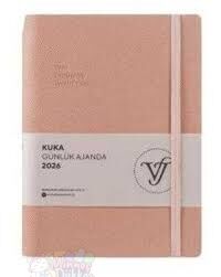 Vj Kuka Günlük Ajanda 2026 - A5 - 416 Sayfa - Pembe