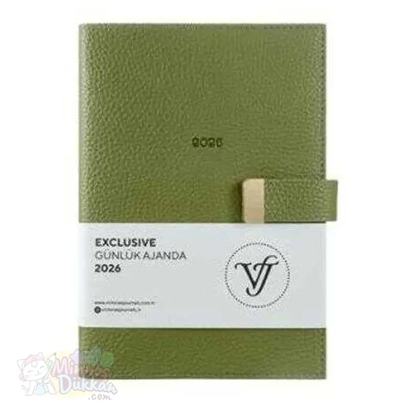 Vj Executive Günlük Ajanda 2026 - A5 - 416 Sayfa - Yeşil