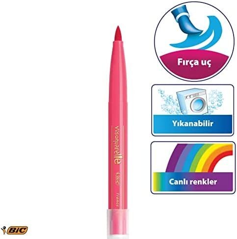 Bic Visaquarelle 18 Renk Fırça Uçlu Keçeli Kalem