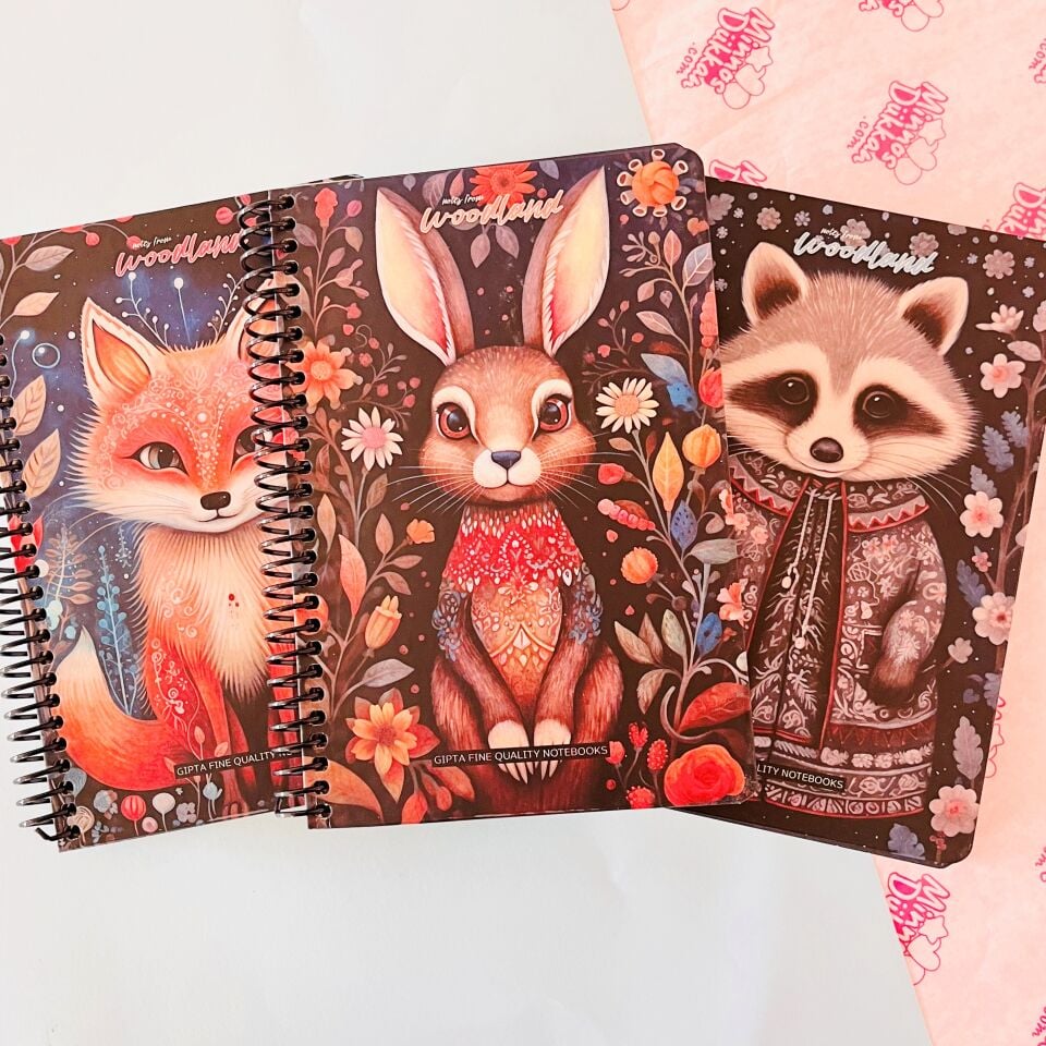 Gıpta Woodland Sert Kapak Spiralli 120 Yaprak Defter Çizgili 17x24