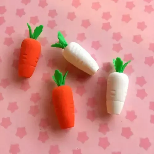 Havuç 4'lü Silgi Seti