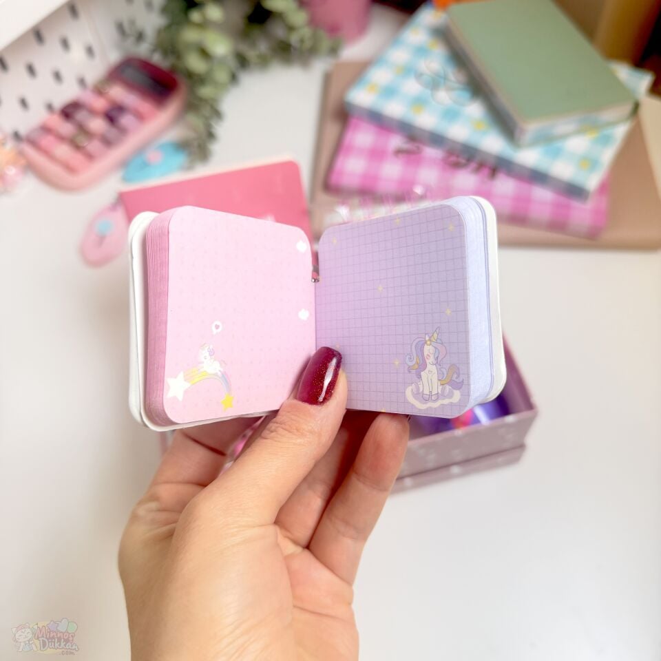 Piano Unicorn Puffy Kapak Bloknot