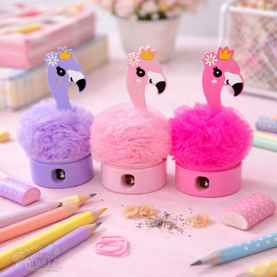 Tüllü Flamingo Kalemtıraş