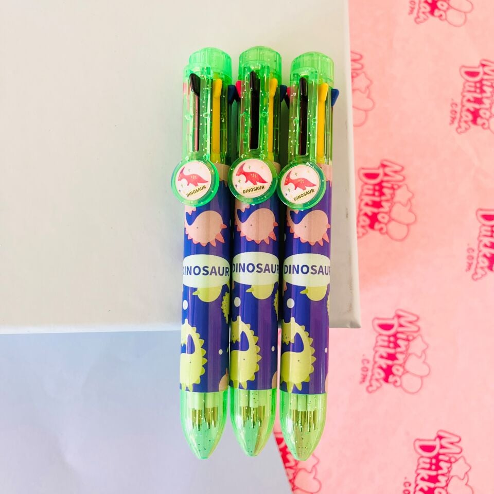 Dinazor 8 Renk Tükenmez Kalem